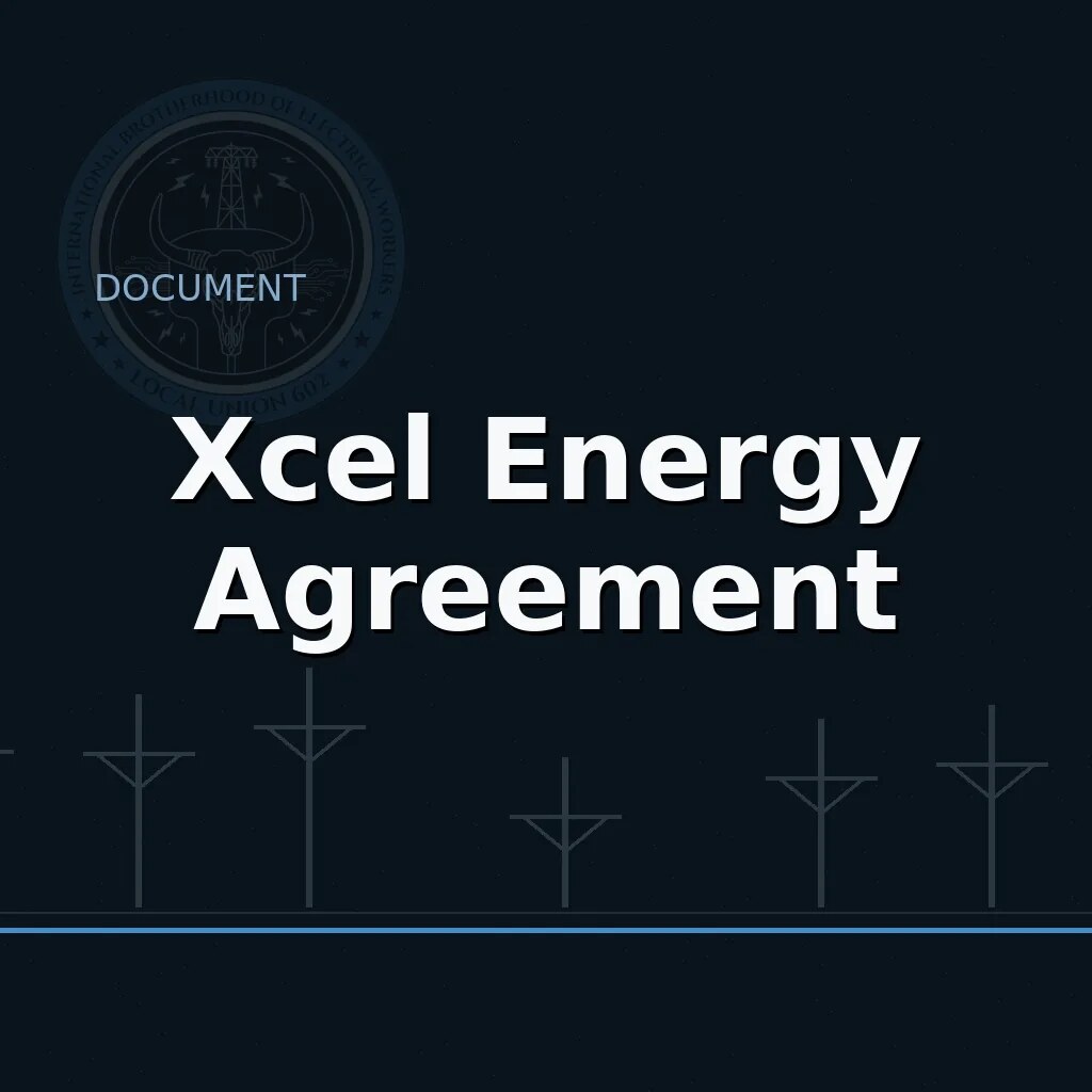 SPS/Xcel Energy agreement resource cover