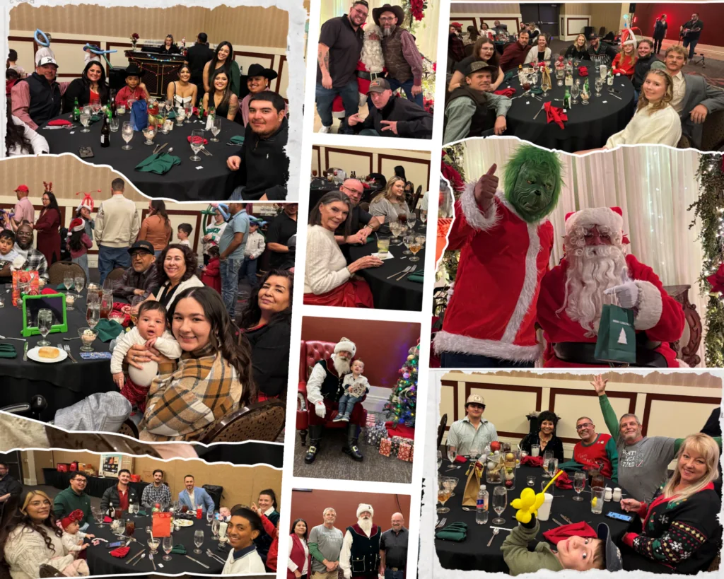 Local 602 Christmas party photo collage